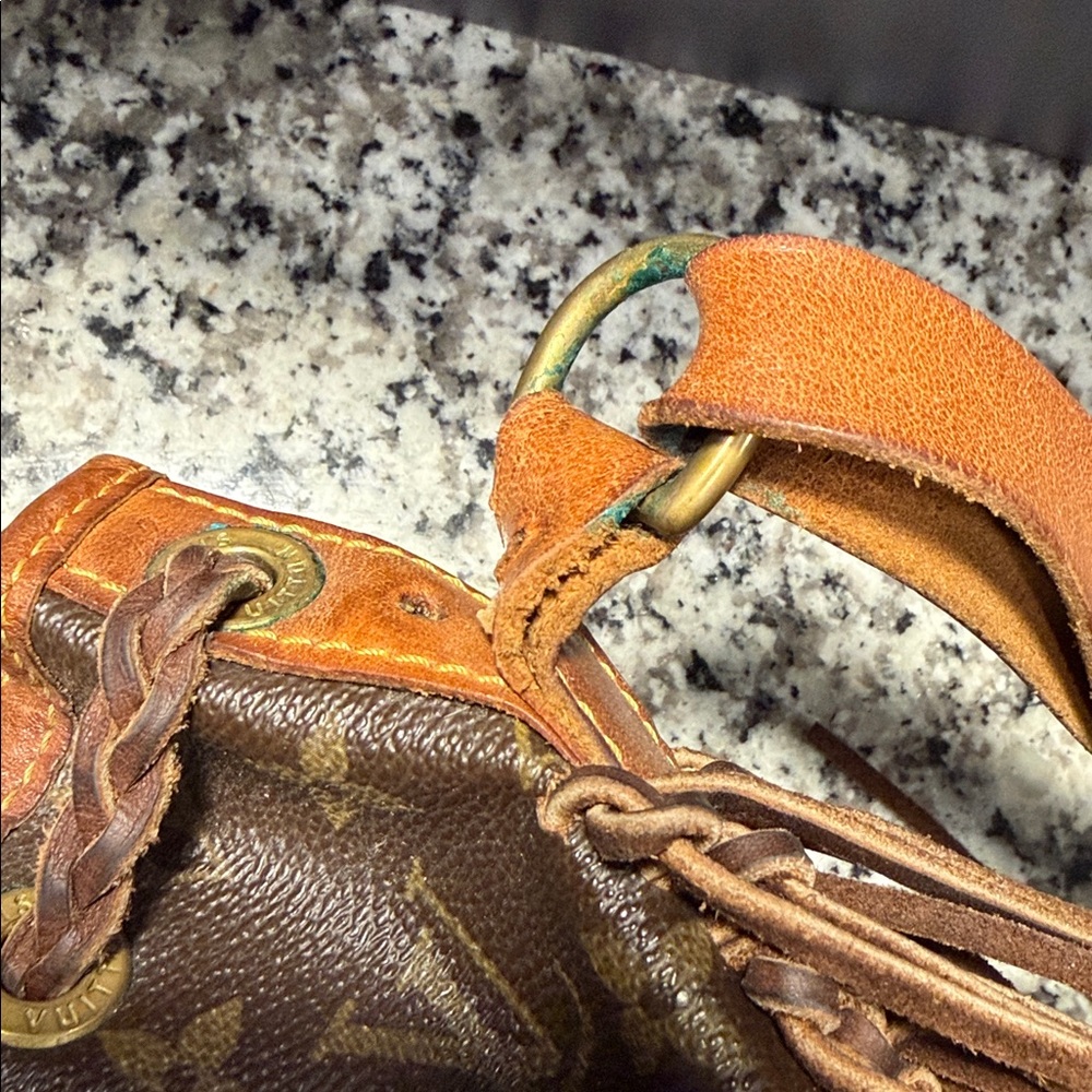 Louis Vuitton Brown Monogram Fringe Bucket Hobo - Picture 15 of 16